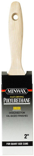 Minwax 427350008 폴리우레탄 5.1cm(2인치) 트림-블랙 차이나 브리슬 블렌드 브러시/롤러/어플리케이터 5.1cm(2인치) 화이트, Minwax 427350008 폴리우레탄 5.1cm(2, 1개