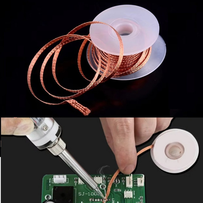 납땜 제거 솔더 리무버 납 제거 와이어 흡입기 1mm, 1개