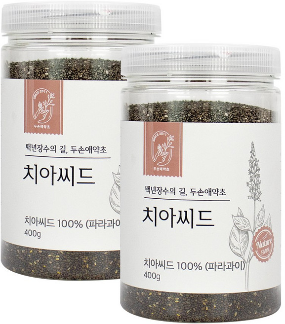 두손애약초 치아씨드, 400g, 2개