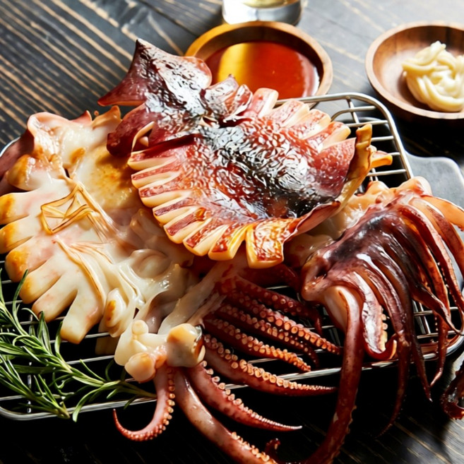 구룡포 건조 원양산 피데기 반건조 오징어 5미, 1kg