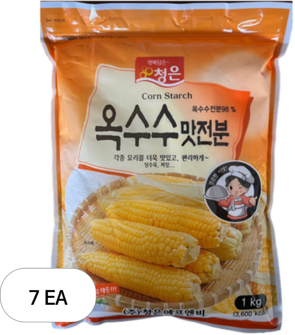 청은 옥수수맛전분, 1kg, 7개