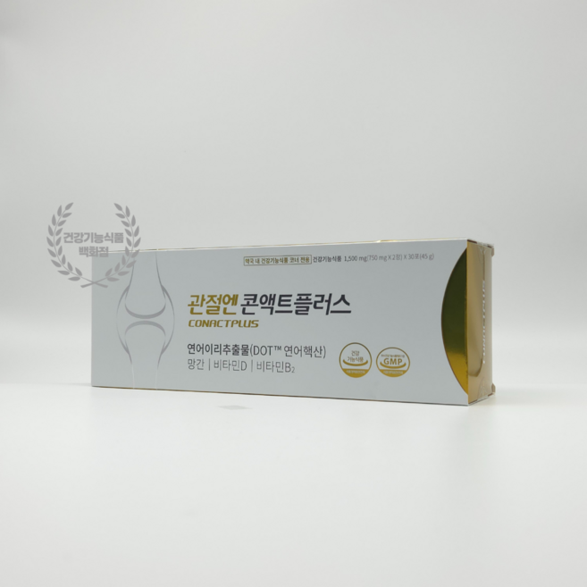 관절엔 콘액트플러스 연어추출물 핵산함유 올인원 관절 연골 관절영양제 30포 1개, 30회분