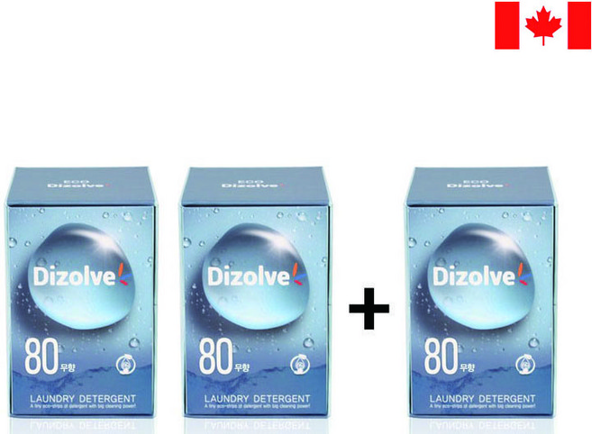 디졸브 시트세제 무향 240매, 80매, 3개