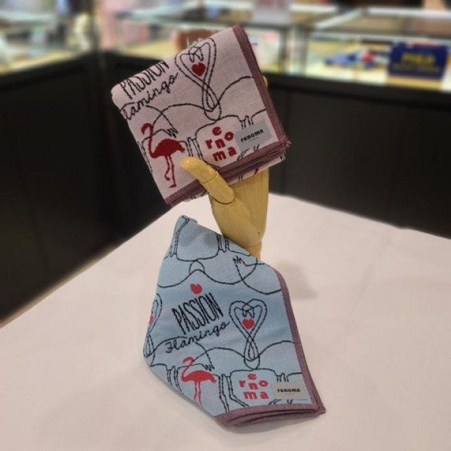 닥스ACC RTR2801 레노마 남녀 삼중직 선염손수건