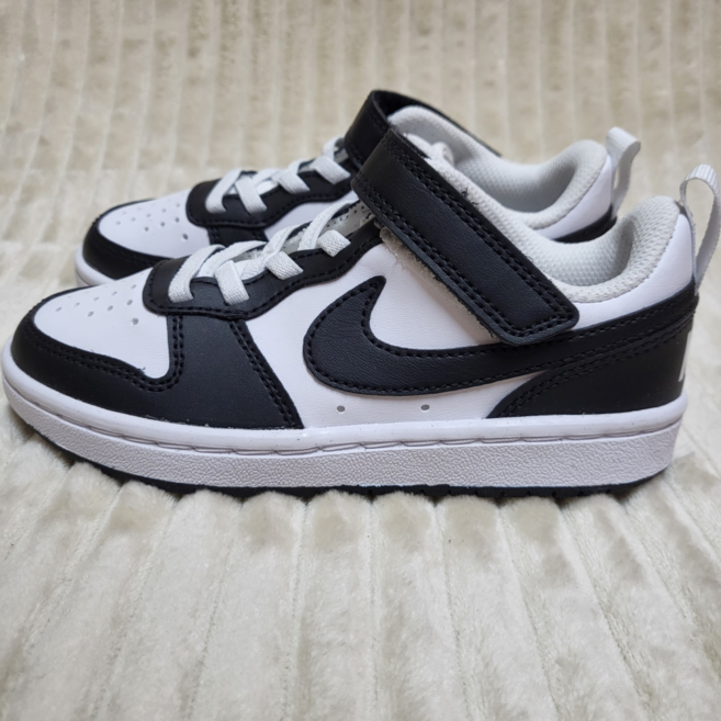 나이키 키즈 코트버로우 흰검 신기편한 초등 찍찍이 데일리 운동화