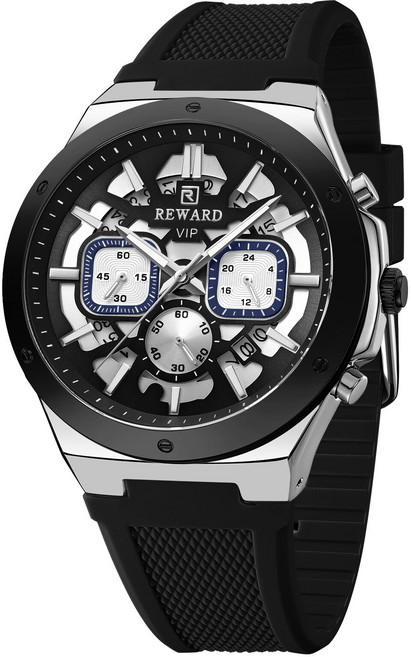 따블루엠 남성 실리콘밴드 아날로그 손목시계 캐주얼 스포츠 손목시계