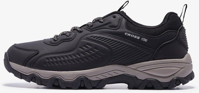 프로스펙스 여성 235 240 사이즈 이월특가 미끄럼방지 오염에 관리하기 편한 합성가죽 부드러운 착화감 가벼운 멀티 트레킹화 크로스 TRX 블랙