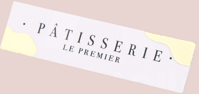 9973. 택80 - 파티세리 직사각 화이트(100개) - 1봉 [케익픽 픽 택 장식 케익장식 케이크장식물], 1개