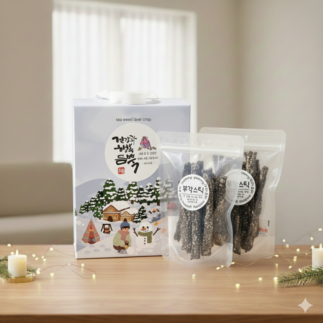 마미요미 부각스틱 명절선물 김부각 아기간식 어르신간식 당뇨간식 비건 맥주안주, 5개, 35g