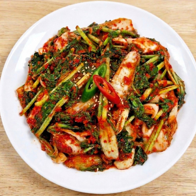 전라도 국내산 갓담은 맛있는 얼갈이열무김치, 2kg, 1개