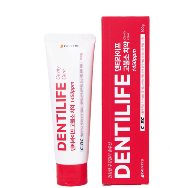 건강한 구강관리 솔루션 덴티라이프 고불소 치약 1450ppm, 1개, 100g