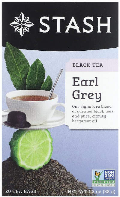 Stash Tea 홍차 얼그레이 티백 20개 38g, 1개, 20개입