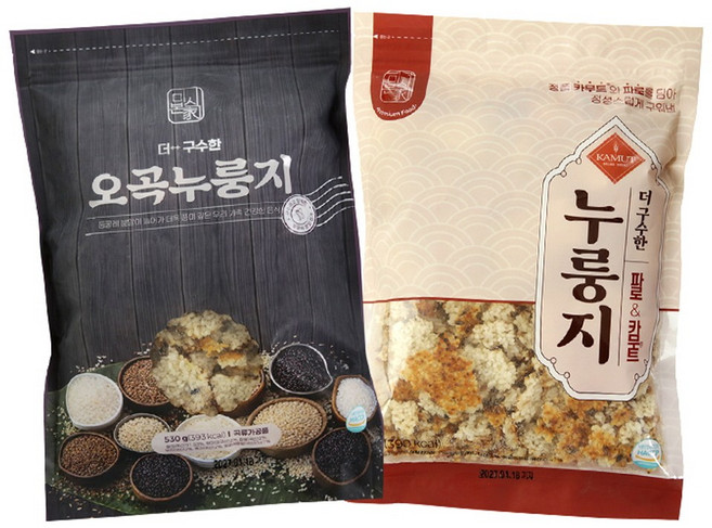 미식본가 오곡 파로 카무투누룽지 530g 카무트 현미 찹쌀 둥글레 간편한 영양식사 누릉지 홈쇼핑, 1세트, 530mg