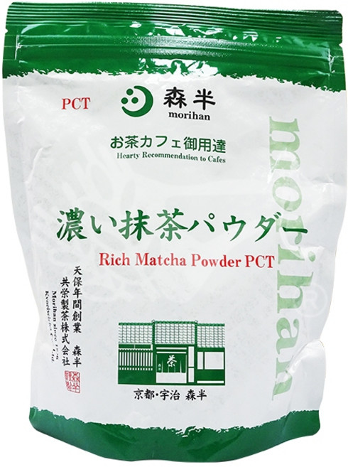 森半 morihan 宇治特濃抹茶粉 PCT 500g (含糖) 營業用, 3個, PCT營業用(3入), 1個裝