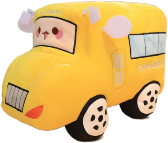 복[WL]자동차 인형 쿠션 지인 어린이 최고의 선물용품, 30cm, 스쿨버스