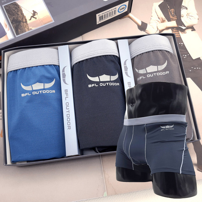 3매입 BFL 남성 사각 드로즈 팬티 세트 남자 기능성 속옷 2305