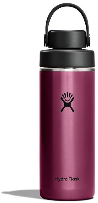 Hydro Flask 경량 와이드 플렉스 처그 캡 - 단열 스테인리스 스틸 물병 946ml (32온스) 가넷 레드, 16온스