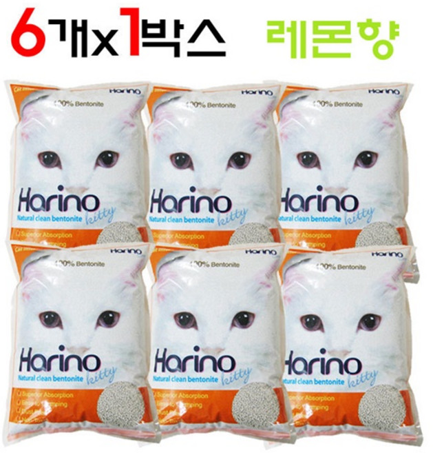 테비토퍼 하리노 벤토나이트모래, 4L, 6개