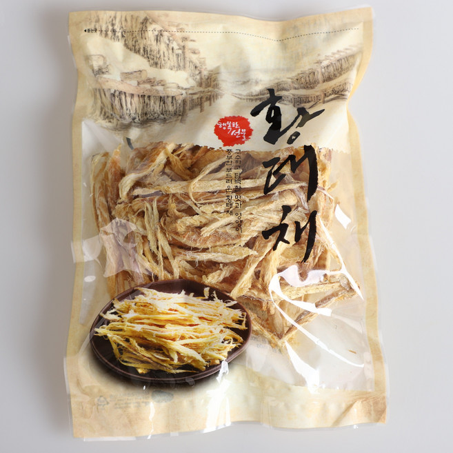 품질좋은 잘말린 황태채 황태포 북어채, 1개, 500g