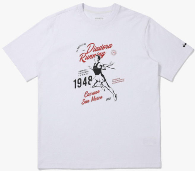 디아도라 빈티지 그래픽 코튼폴리 반팔 티셔츠 WHITE D5121LRS12WHT 160629