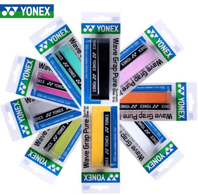 요넥스 108WEX 심그립 쿠션그립 스파이럴 그립 배드민턴 테니스, 그레이, 1개