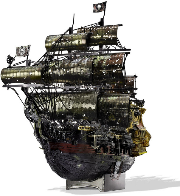 앤 여왕의 복수 해적선 금속 퍼즐 3D 메탈 프라모델 조립 DIY 키트 에칭, 1개