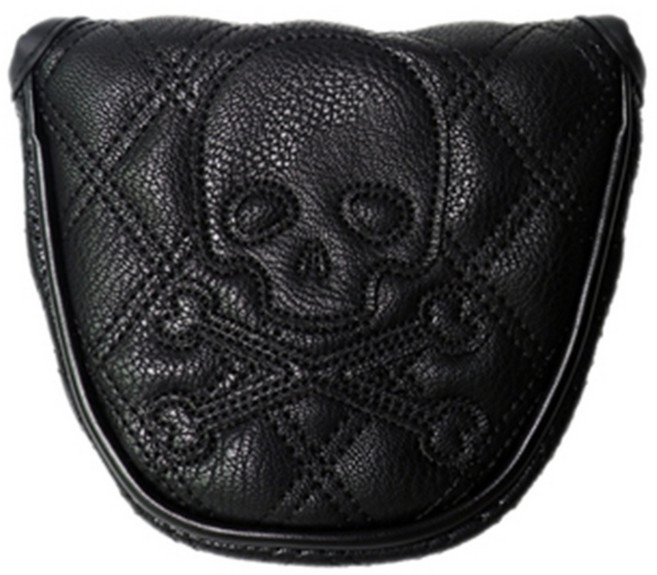 메다 골프 스컬 스티치 헤드커버, 블랙