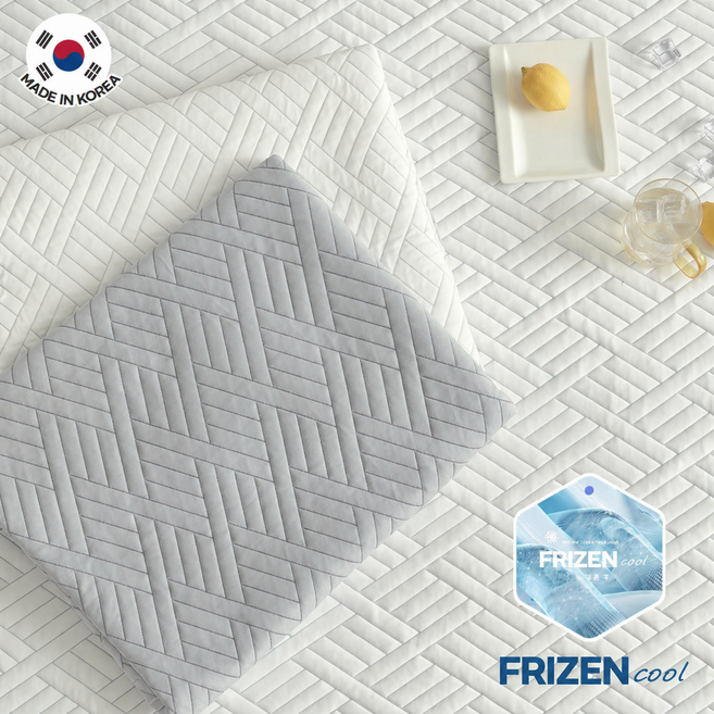 곰표쿨베어 국내생산 프리즌 여름 차가운 냉감패드 고정밴드 쿨매트, 그레이