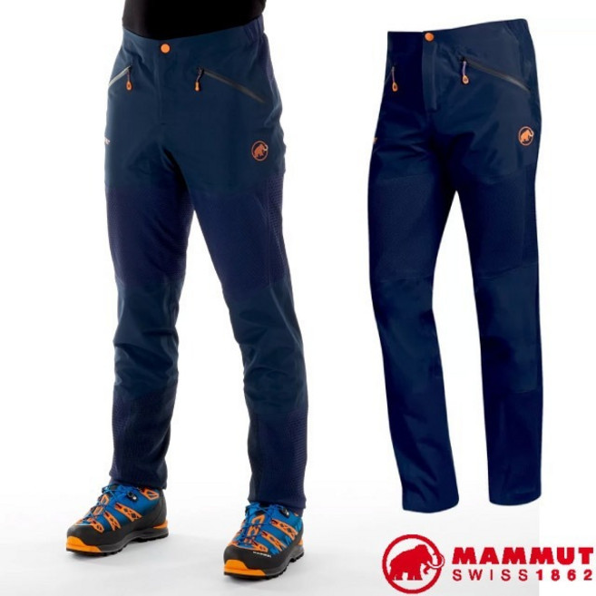 【MAMMUT 長毛象】零碼43折》男 彈性防風透氣 防水登山長褲 GORE-TEX Nordwand 雪攀 12350