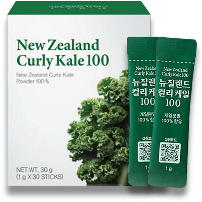 뉴질랜드 컬리케일 100, 30g, 10개