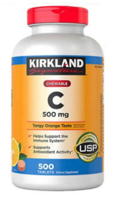 커클랜드 비타민C 500mg 500정 (타블렛) Kirkland Vitamin C 500tabs, 1개
