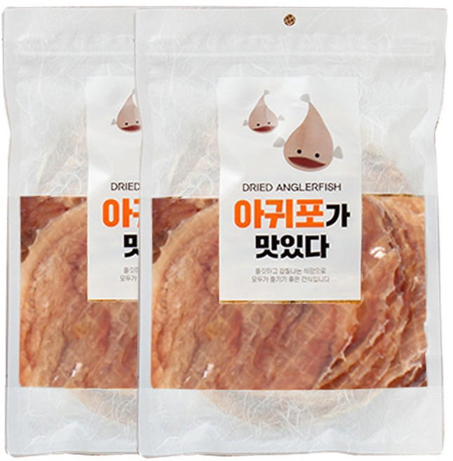 [가온애] 순살 아귀포 (5장), 2개, 180g