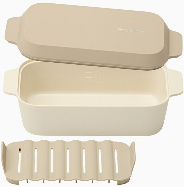 마르쿠진 스팀팝 실리콘 찜기 전자레인지용 스팀 조리용기 멀티 1200ml 받침대 포함, 1개, 소프트그레이