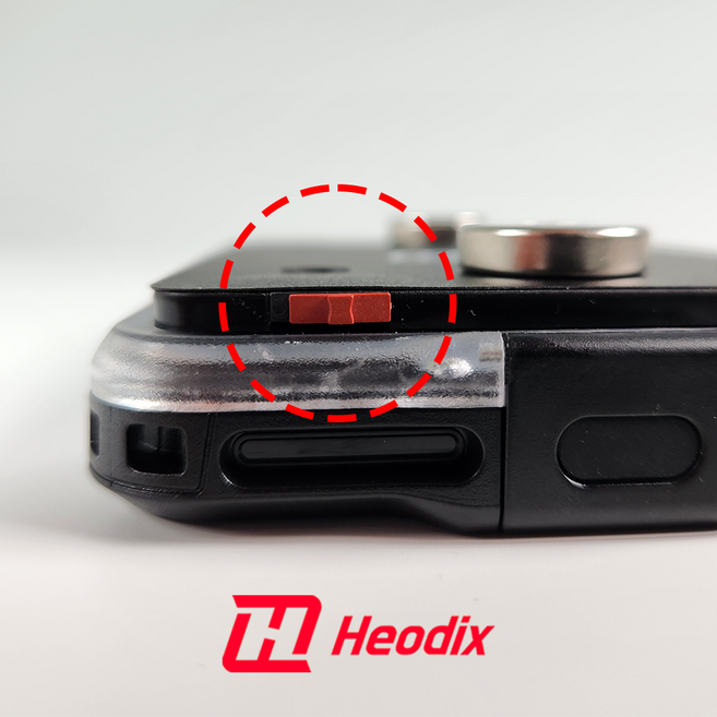 허딕스 오토바이 핸드폰 방수케이스 찍판 충전패드, 열선형 C 타입