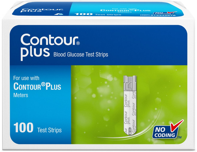 바이엘 컨투어플러스 혈당검사지, 100개입, 1개