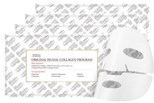 더마픽스 오리지널 휴멀 콜라겐 프로그램 마스크팩 23g, 1개입, 4개