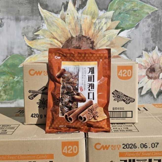 청우 계피사탕, 3개, 420g