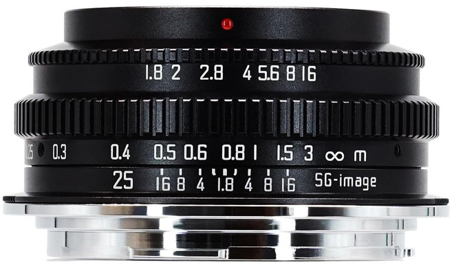 SG-image 25mm F1.8 APS-C RF RF () 마운트 캐논 호환 MF(매뉴얼 포커스) 팬케이크