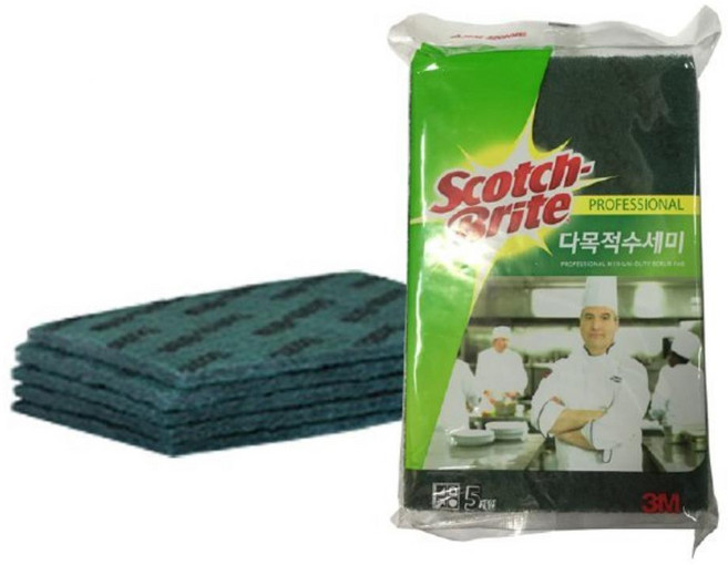 석쇠 불판 세척용 다목적 수세미 5P 집안청소 주방 설거지 빠른건조 청소, 1개