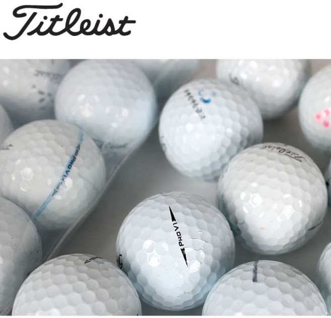[비기너추천]타이틀리스트 PRO V1 3피스 A-급 로스트볼, 화이트, 1개