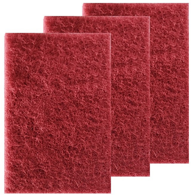 FROG 이탈리아 패드형 다목적 레드수세미 (중 3P), 1개, 3개입