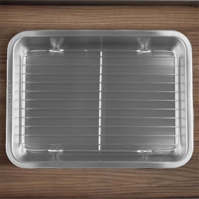 사각 트레이 쟁반 튀김 플레이팅 한식 일식 업소용, 대-망, 1개