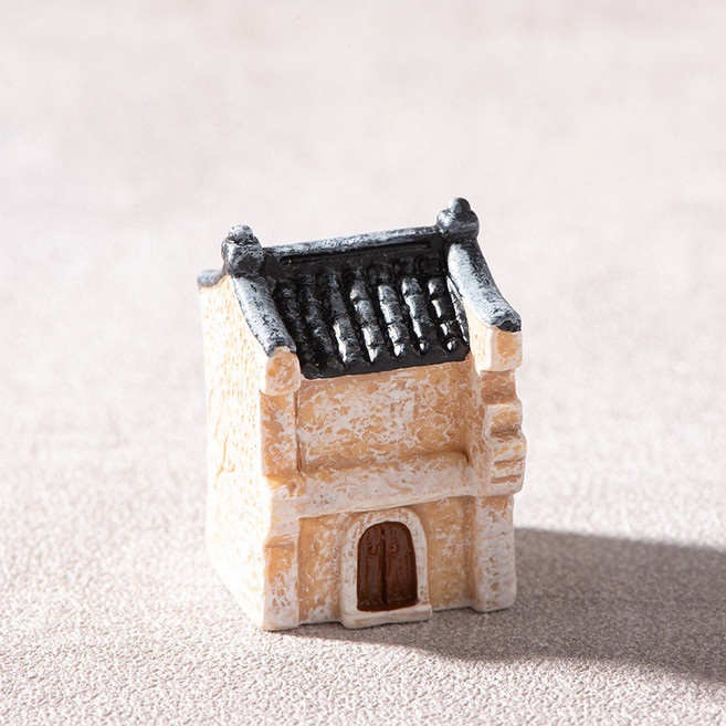 【微景小舖】微景觀 復古懷舊江南古建築 四合院 圍牆 磚瓦屋 古厝 茅草屋, 小房子