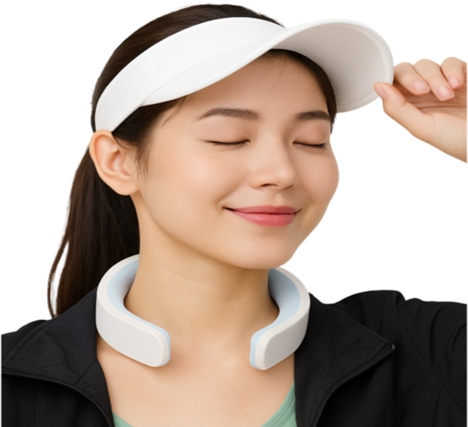 아이스 넥쿨러 넥밴드 목걸이 목토시 쿨스카프 얼음, 화이트 1개 (급속 냉감), 1개