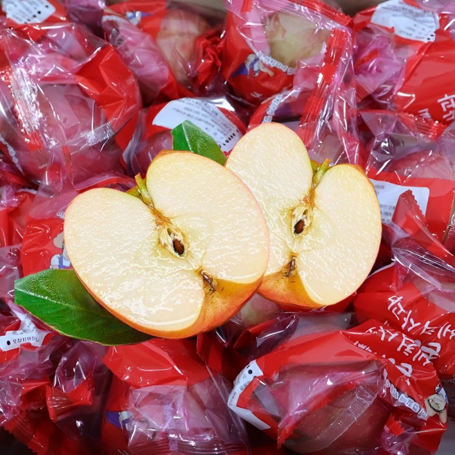 [프레시농장] 세척사과 미사리부사 고당고 가정용 개별포장 껍질째먹는 사과, 1개, 3kg 중대과 13-14과 내외