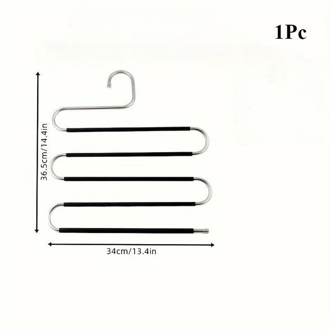 다기능 바지걸이 옷장 정리함 기숙사용, 1. Silver