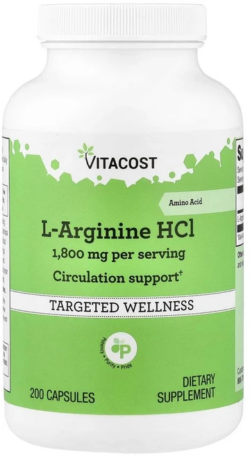 비타코스트 L-아르기닌 HCl 900mg Vitacost L-Arginine HCl 900 mg 200정, 1개 - 쿠팡
