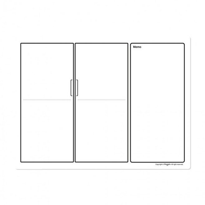 프라픽 사무실 냉장고 학교 유리용 화이트보드 냉장고를 부탁해 필기가능 MGMB SRC4030, 상세페이지 참조