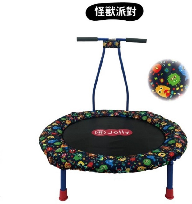Jolly 兒童可攜折疊彈跳床, 1個, 怪獸派對
