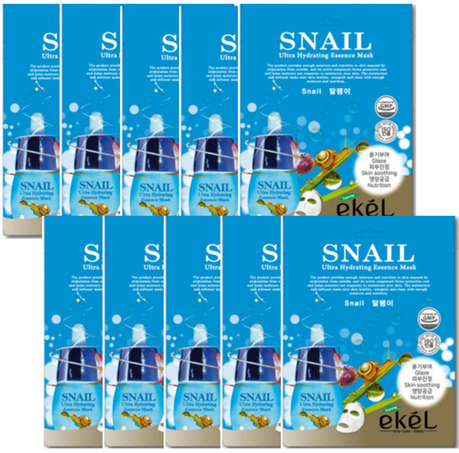 이켈 달팽이 마스크팩 100매 / 고보습 대용량 [1일 1팩], 1개, 100개입